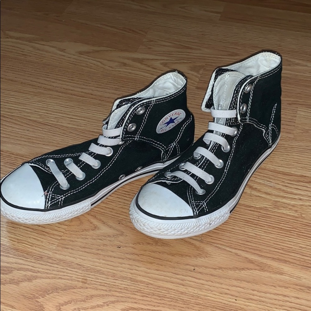 Black Velcro Chuck Taylor’s For Kids